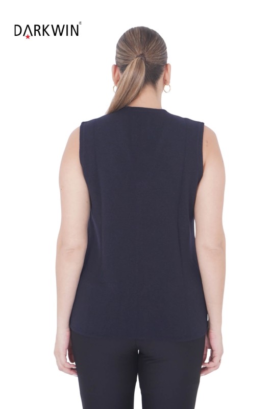 22003 DESEN YELEK K.LACIVERT - Thumbnail