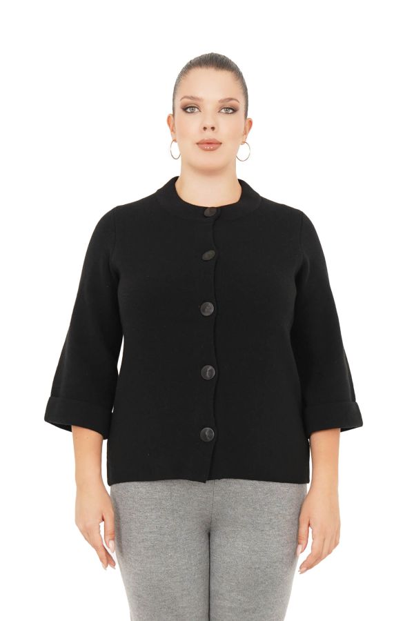 22170 DESEN CEKET SIYAH - 1