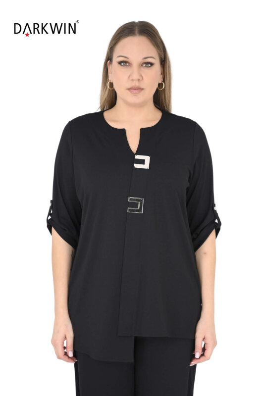 2401 M.LONGA BLUZ SIYAH - MAYA LONGA