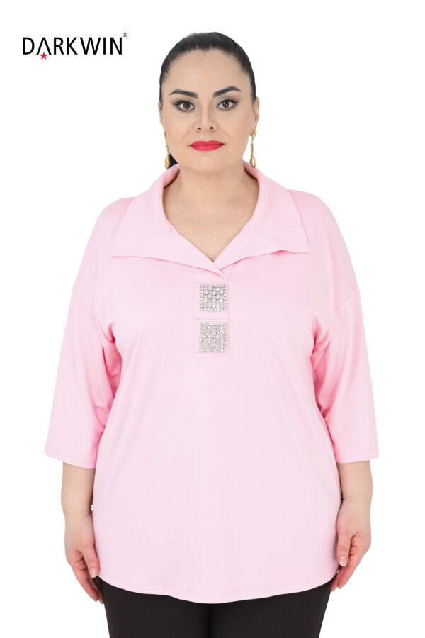 2402-5 M.LONGA BLUZ PEMBE - 1