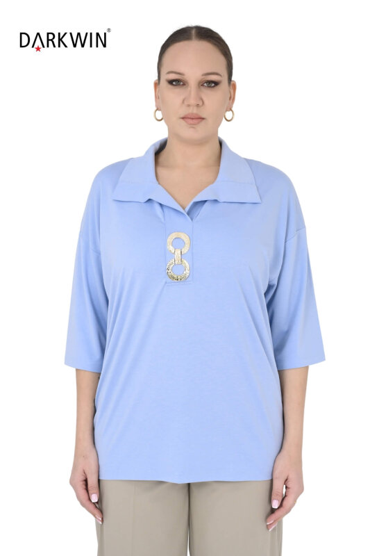 2403-3 M.LONGA BLUZ MAVI - MAYA LONGA