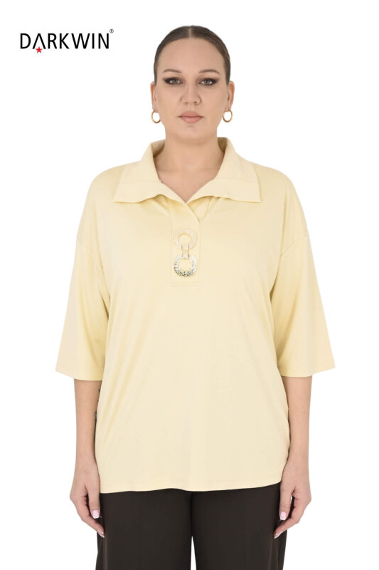 2403-4 M.LONGA BLUZ SARI - MAYA LONGA