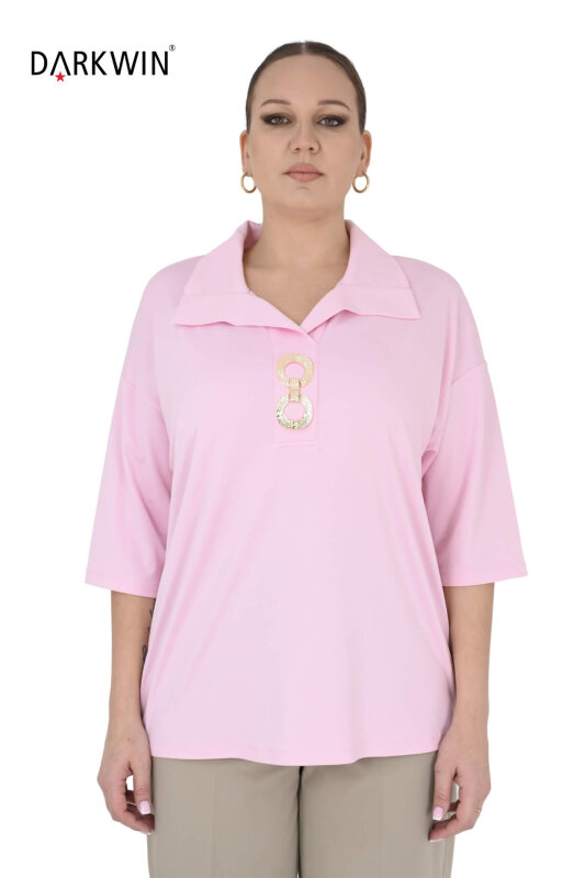 2403-5 M.LONGA BLUZ PEMBE - MAYA LONGA