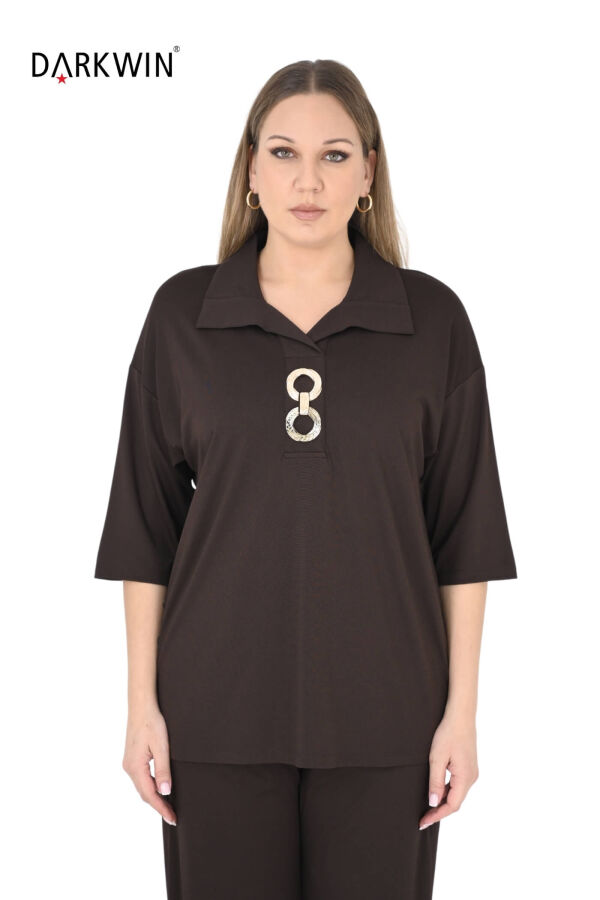 2403-7 M.LONGA BLUZ KAHVE - 1