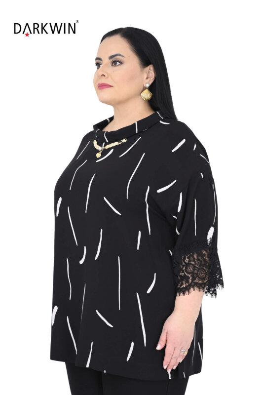 2404 M.LONGA BLUZ SIYAH - MAYA LONGA (1)