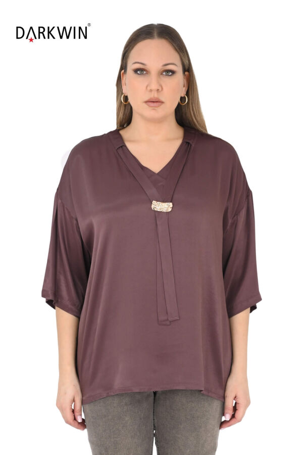 2406-7 M.LONGA BLUZ KAHVE - 1