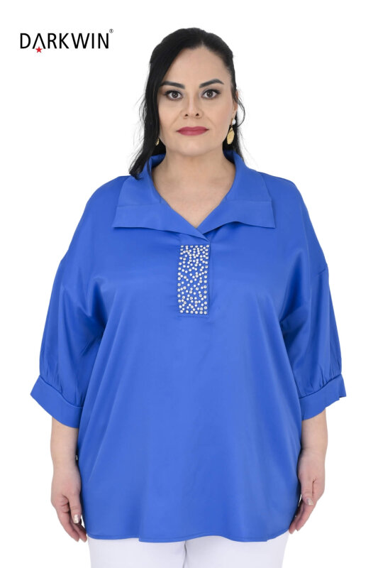 2407-3 M.LONGA BLUZ MAVI - MAYA LONGA
