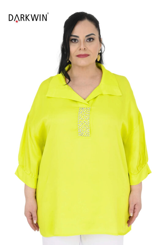 2407-6 M.LONGA BLUZ SARI - MAYA LONGA