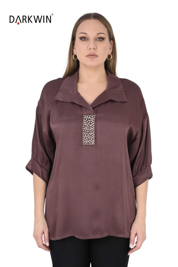 2407-7 M.LONGA BLUZ KAHVE - 1