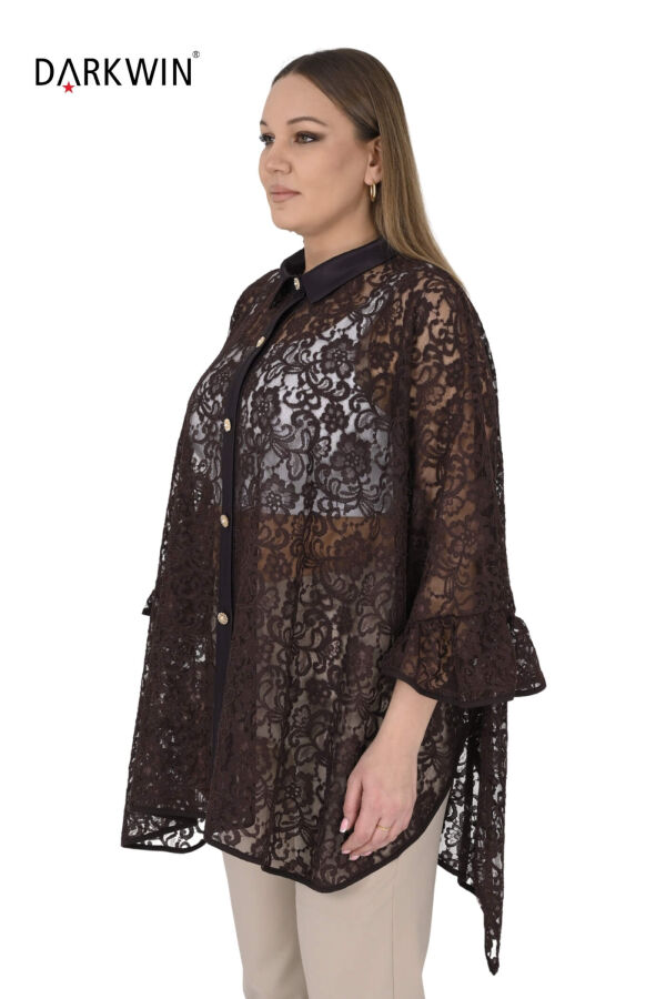 2408-7 M.LONGA GÖMLEK KAHVE - 2