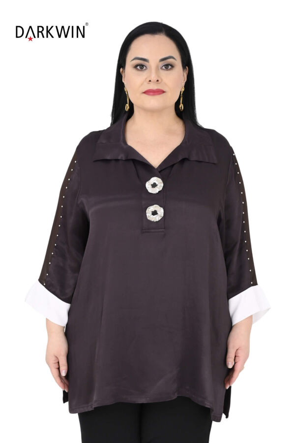 2409-7 M.LONGA BLUZ KAHVE - 1