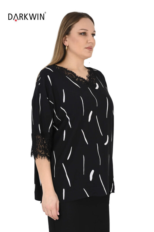 2415 M.LONGA BLUZ SIYAH - MAYA LONGA (1)