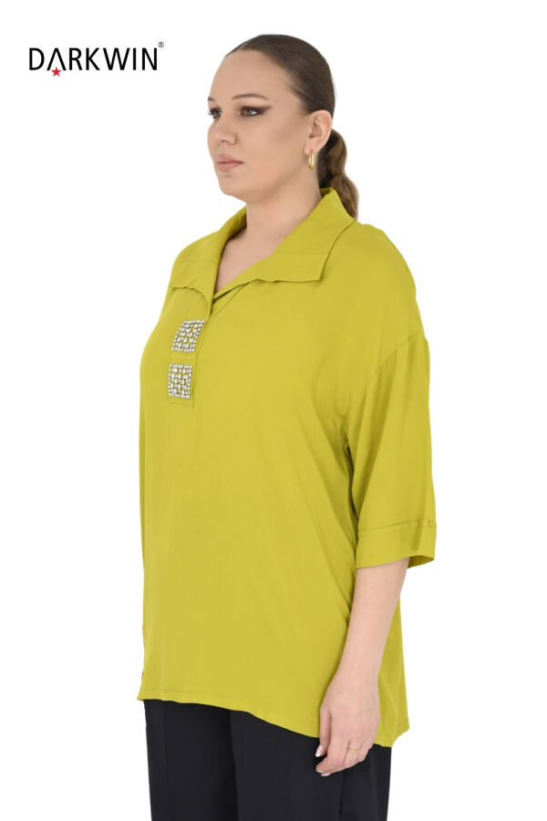 2418-5 M.LONGA BLUZ YAĞ YESILI - 2