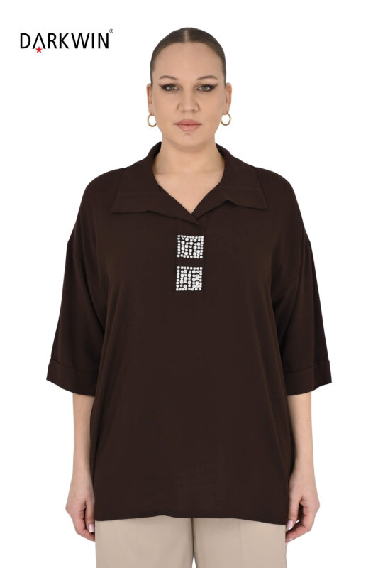 2418-7 M.LONGA BLUZ SARI - MAYA LONGA