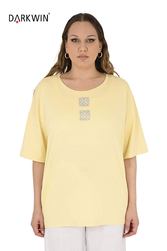 2427-6 M.LONGA BLUZ SARI - MAYA LONGA