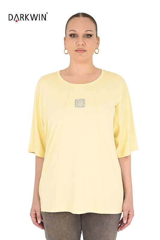 2428-6 M.LONGA BLUZ SARI - MAYA LONGA