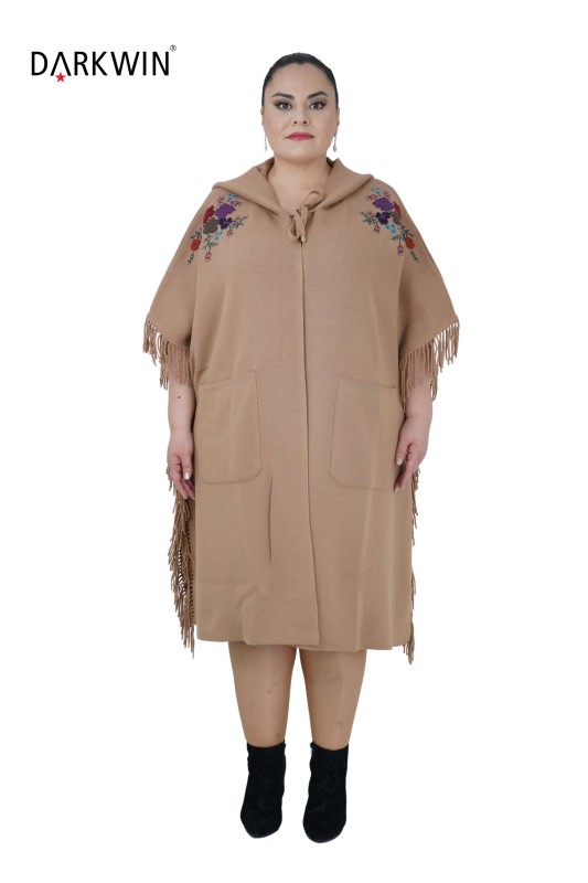 24300 DESEN CEKET CAMEL - Thumbnail