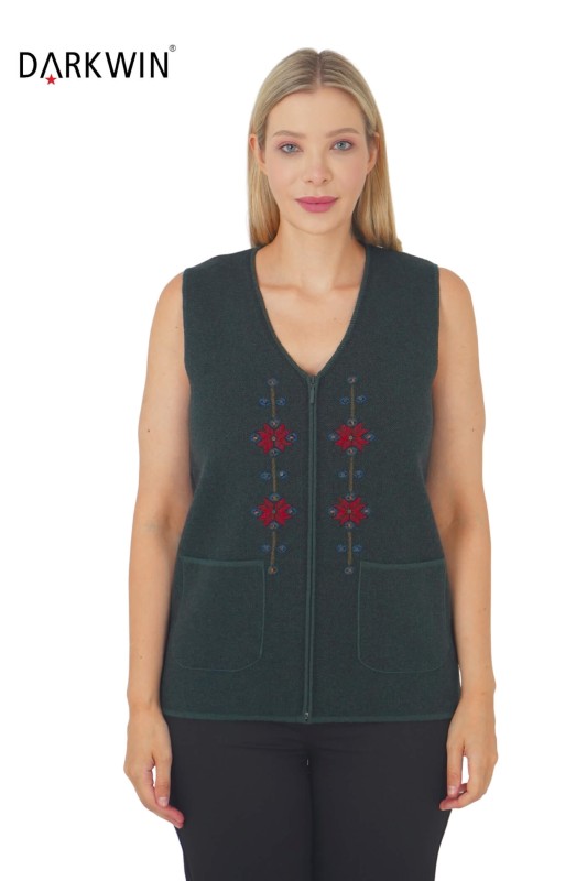 25002 DESEN YELEK YESIL