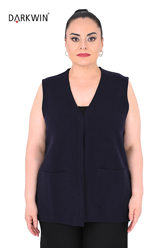 25044 DESEN YELEK K.LACIVERT - 1
