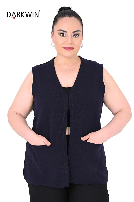 25044 DESEN YELEK K.LACIVERT - 2