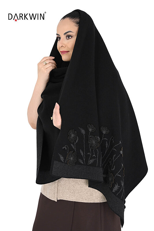 26045 DESEN ŞAL SIYAH - DESEN