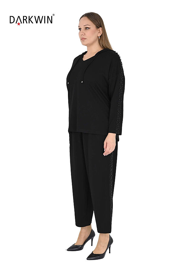 2605 DARKWIN BLUZ-PANTOLON SIYAH - 2