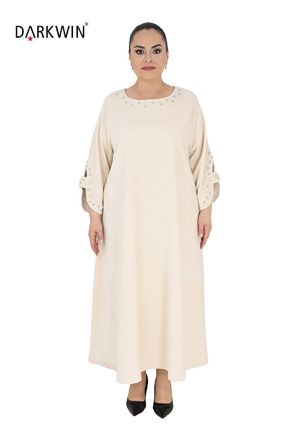 2629 DARKWIN ELBİSE KREM - 1