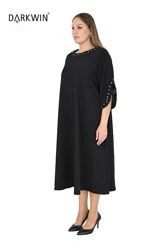 2629 DARKWIN ELBİSE SIYAH - DARKWIN (1)