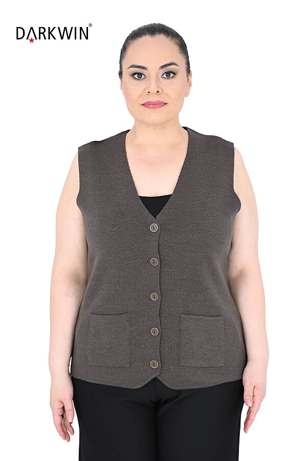 26374 DESEN YELEK V.KAHVE - 1