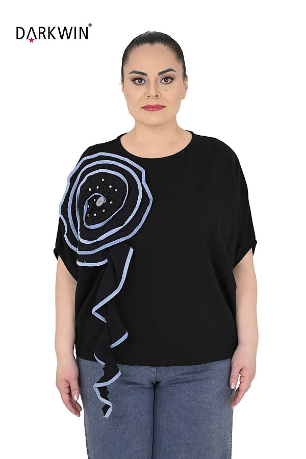 2681-O LA VELINA BLUZ SIYAH - 1