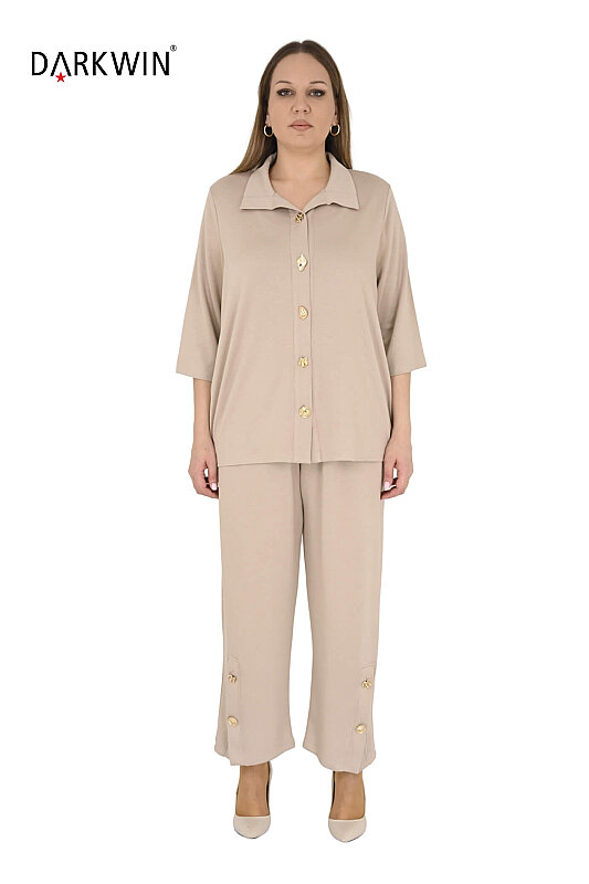 2704-2 M.LONGA GÖMLEK-PANTOLON BEJ - MAYA LONGA