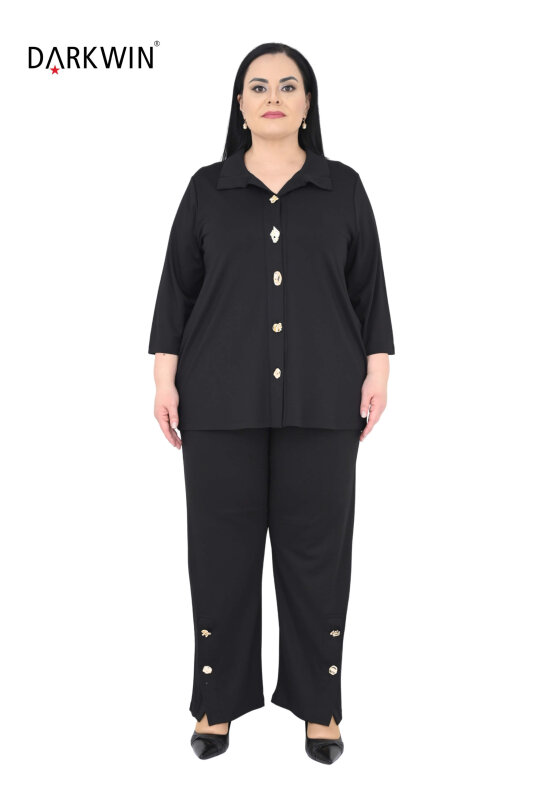 2704 M.LONGA GÖMLEK-PANTOLON SIYAH - MAYA LONGA