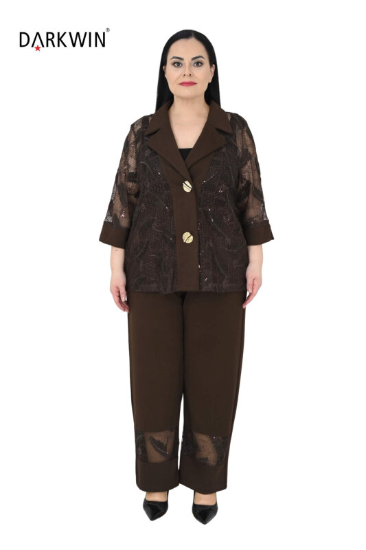 2711-7 M.LONGA CEKET-PANTOLON KAHVE - MAYA LONGA