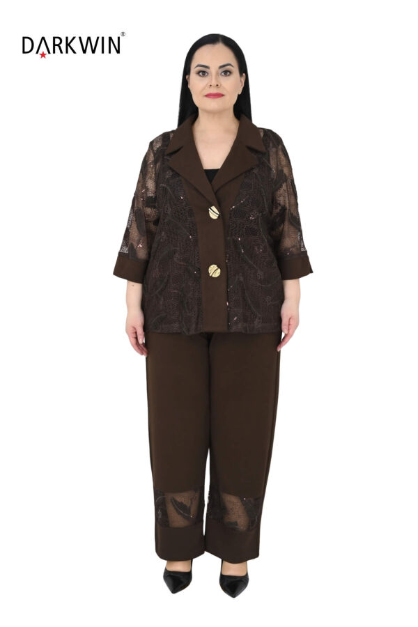 2711-7 M.LONGA CEKET-PANTOLON KAHVE - 1