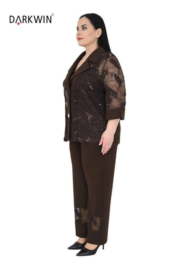 2711-7 M.LONGA CEKET-PANTOLON KAHVE - 2