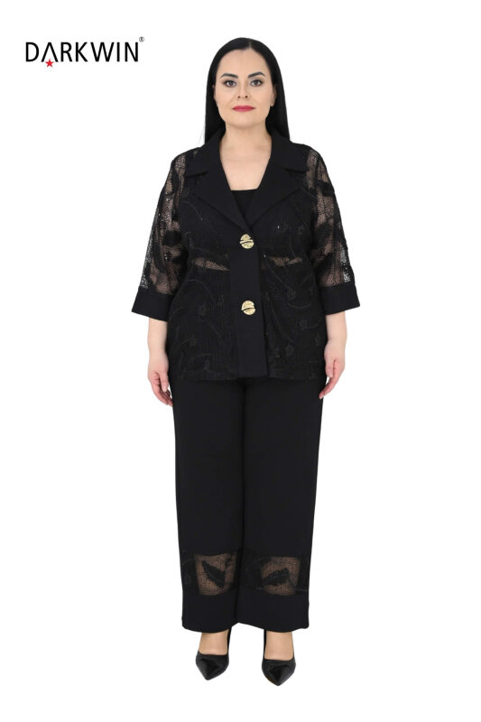 2711 M.LONGA CEKET-PANTOLON SIYAH - MAYA LONGA