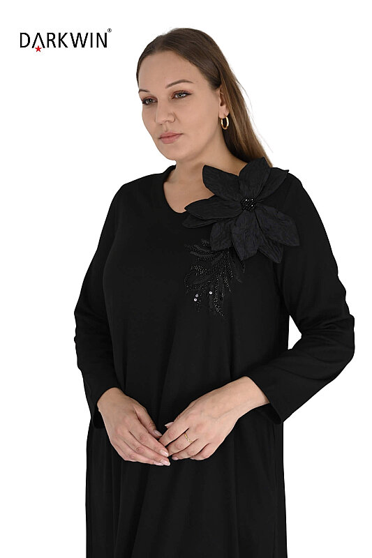 2777 DARKWIN ELBİSE SIYAH - 4