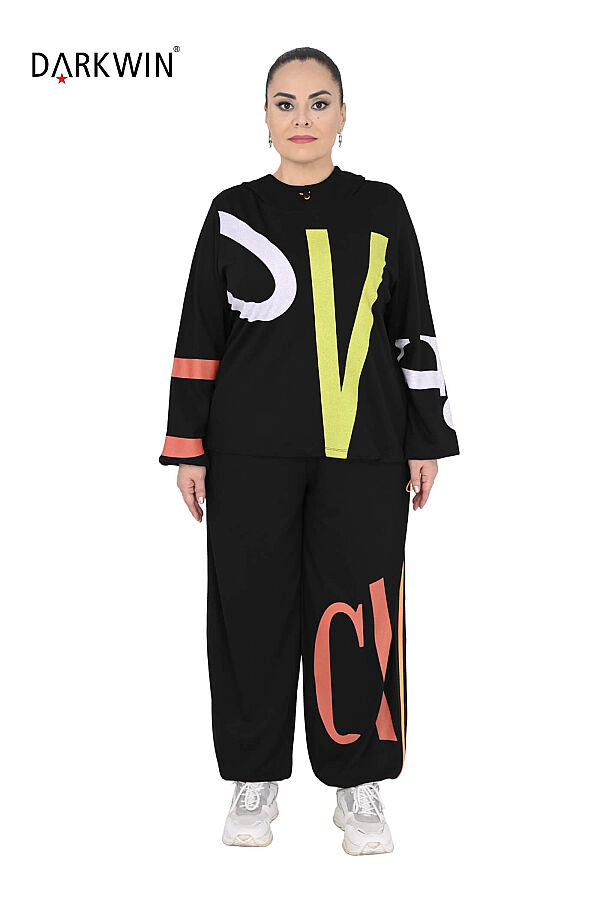 2783 DARKWIN BLUZ-PANTOLON SIYAH - 1