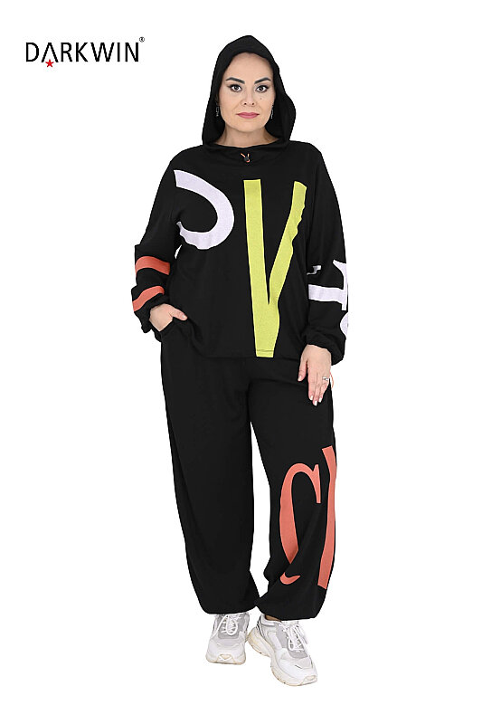 2783 DARKWIN BLUZ-PANTOLON SIYAH - 4