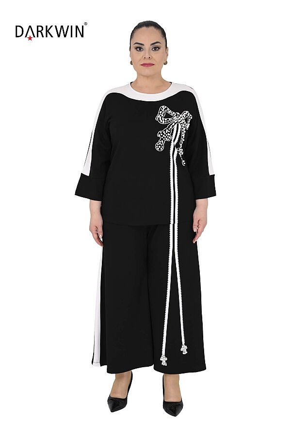 2788 DARKWIN BLUZ-PANTOLON SIYAH - 1