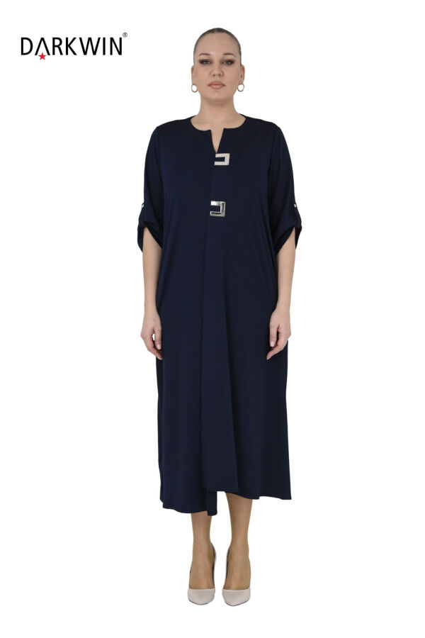 2801-3 M.LONGA ELBİSE LACIVERT - 1