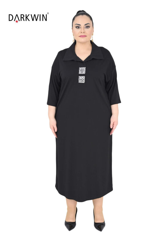 2802 M.LONGA ELBİSE SIYAH - MAYA LONGA