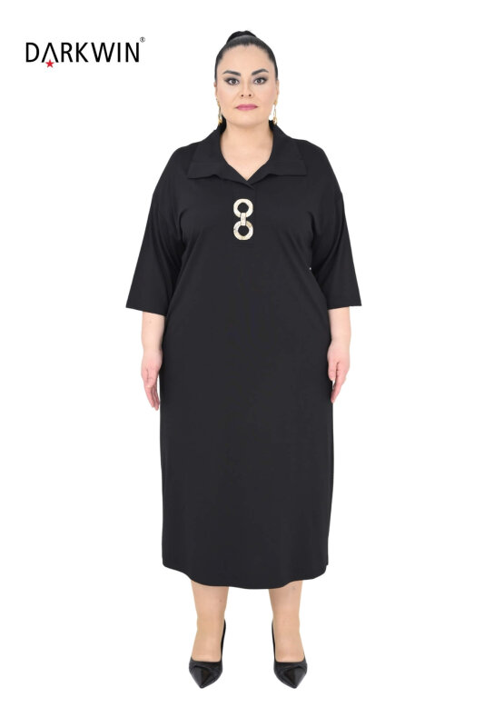 2803 M.LONGA ELBİSE SIYAH - MAYA LONGA