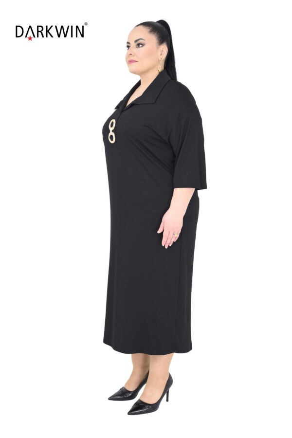 2803 M.LONGA ELBİSE SIYAH - 2