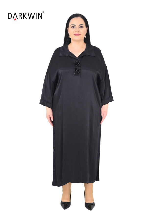 2804 M.LONGA ELBİSE SIYAH - 1