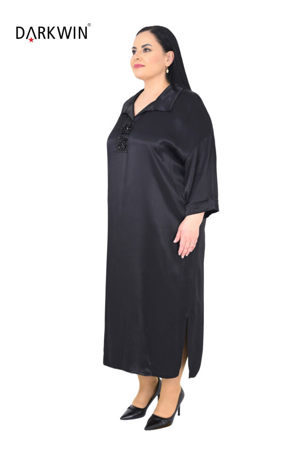 2804 M.LONGA ELBİSE SIYAH - 2