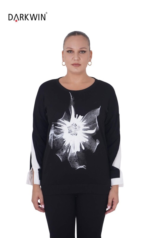 La Velina - 2813 LA VELINA BLUZ SIYAH