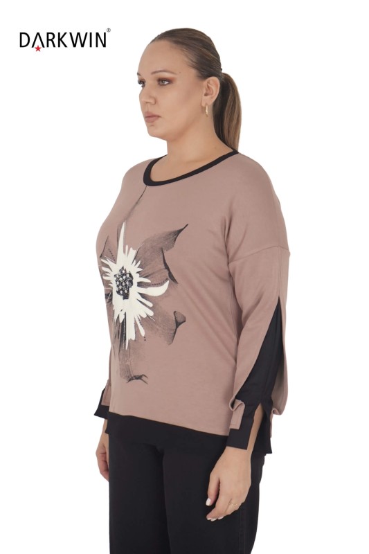 2813 LA VELINA BLUZ VIZON - Thumbnail