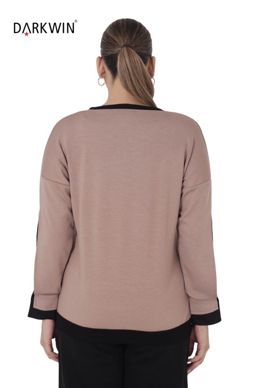 2813 LA VELINA BLUZ VIZON - Thumbnail