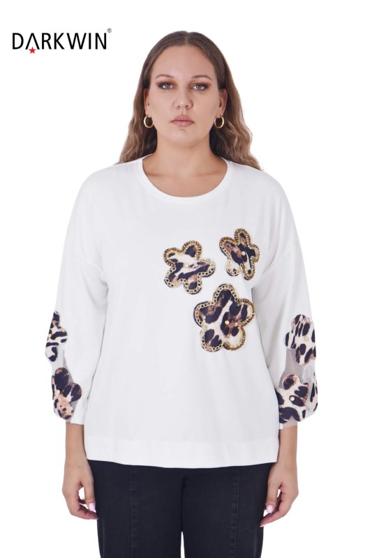 La Velina - 2952 LA VELINA BLUZ EKRU